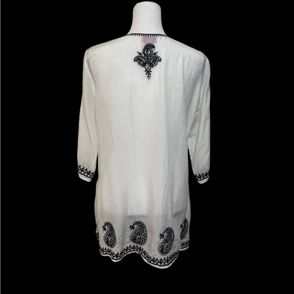V. Cristina Embroidered Tunic- Med - Picture 7 of 10